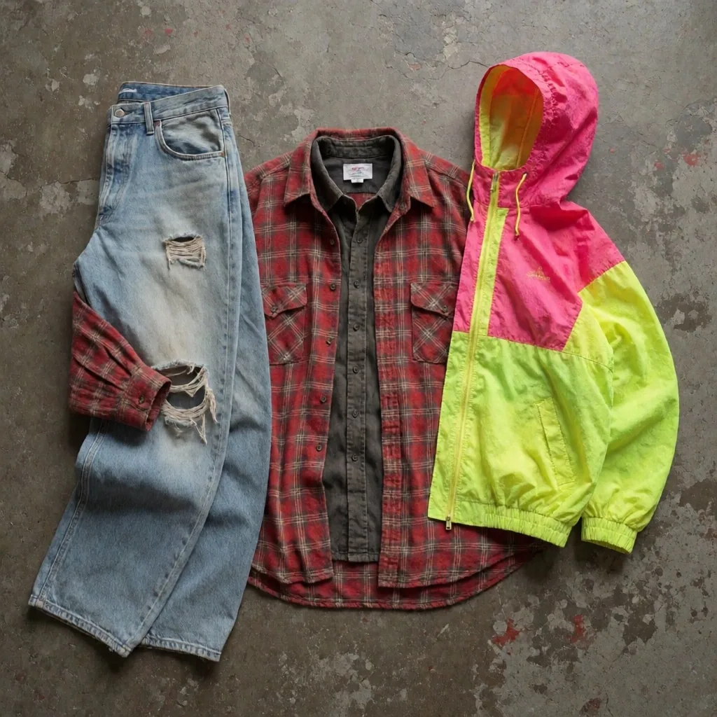 Streetwear und Grunge-Mode der 1990er Jahre