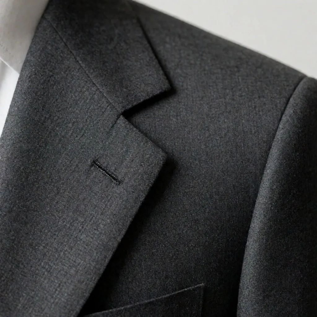 Detailaufnahme eines Sakko-Reverss